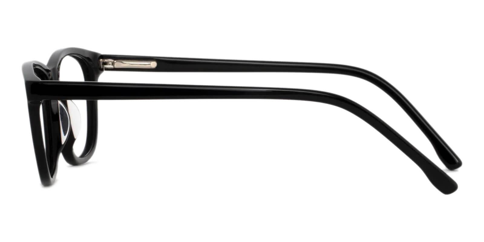 Machovec Black Acetate Eyeglasses , SpringHinges , UniversalBridgeFit Frames from ABBE Glasses