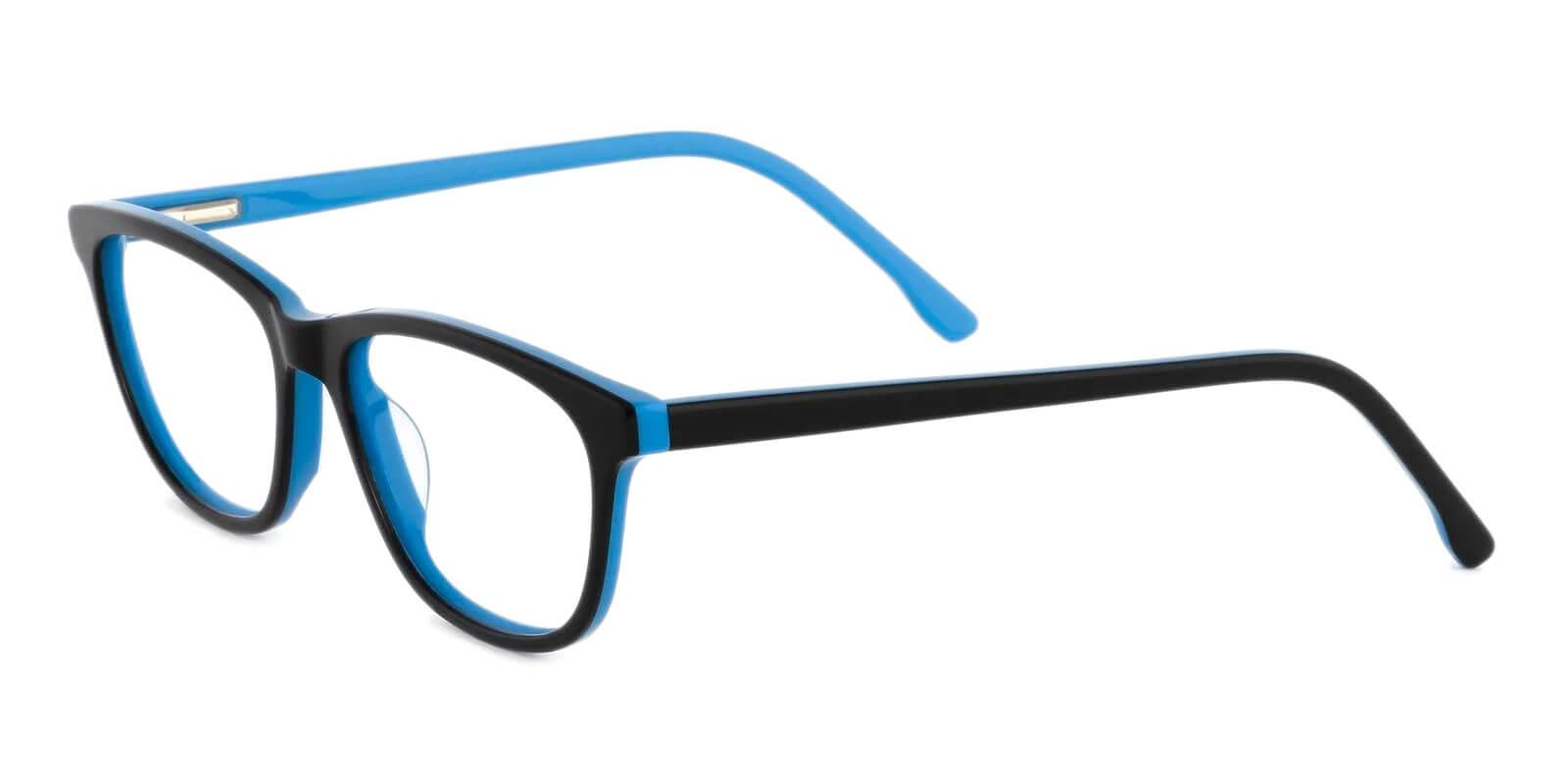 Machovec Blue Acetate Eyeglasses , SpringHinges , UniversalBridgeFit Frames from ABBE Glasses