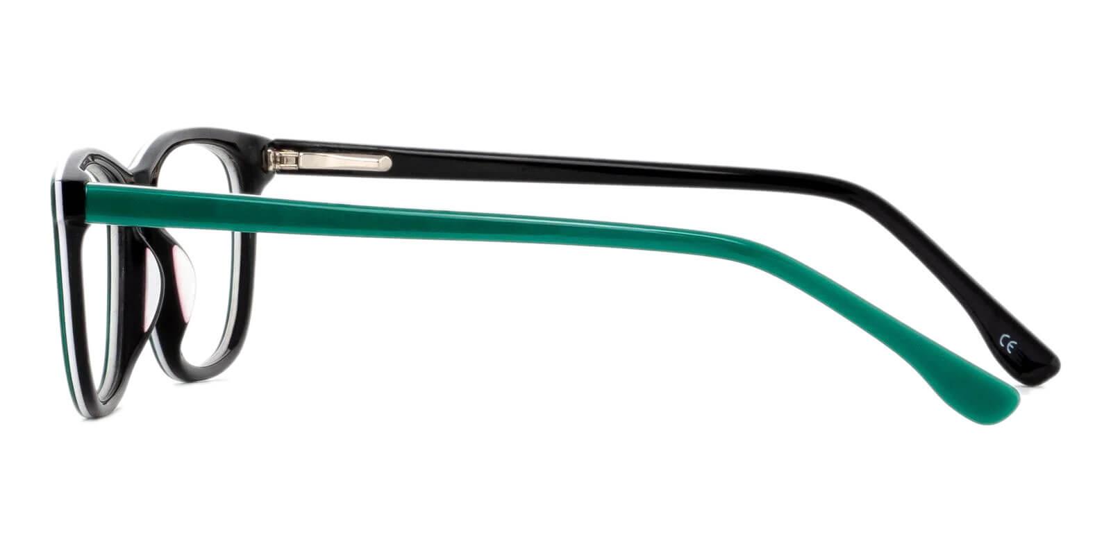 Machovec Green Acetate Eyeglasses , SpringHinges , UniversalBridgeFit Frames from ABBE Glasses