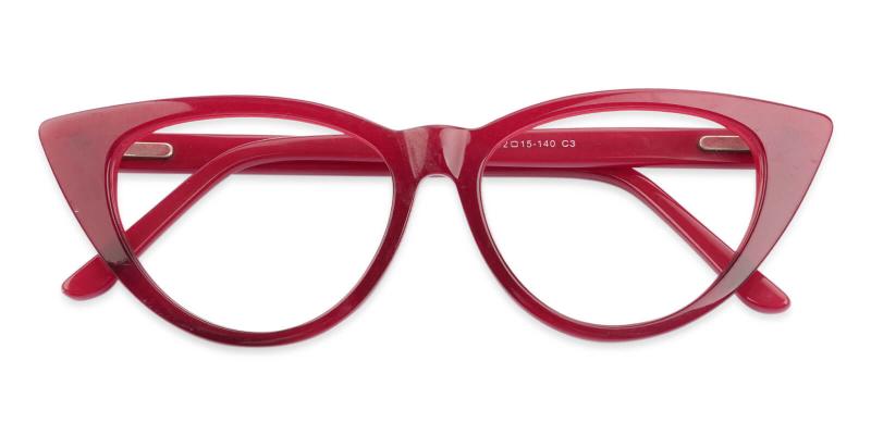 Nora Red  Frames from ABBE Glasses