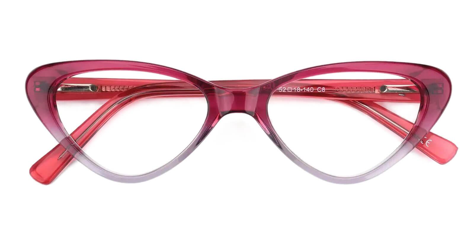 Hannah Purple Acetate Eyeglasses , SpringHinges , UniversalBridgeFit Frames from ABBE Glasses