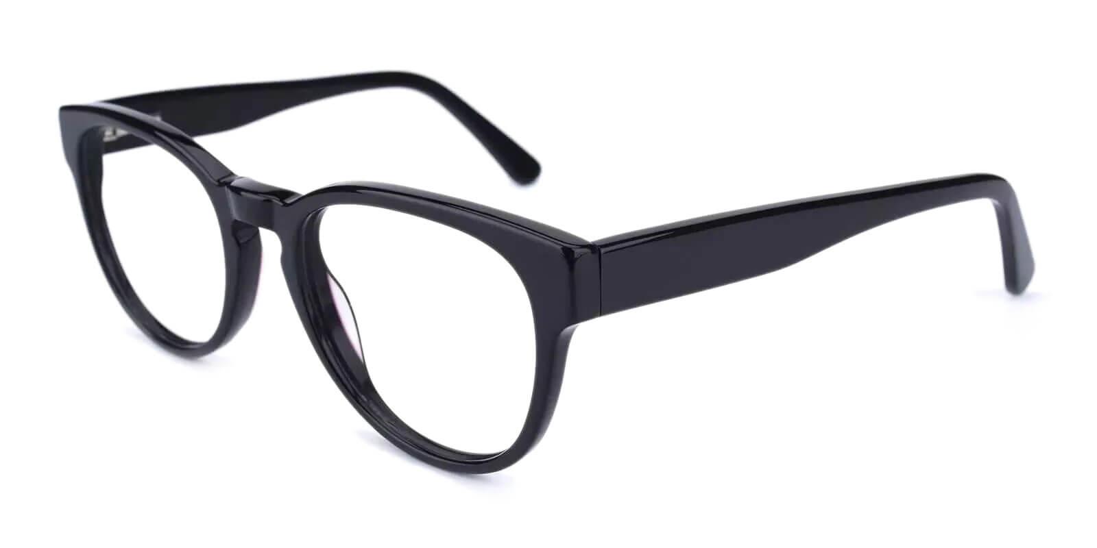 Aurora Black Acetate Eyeglasses , Fashion , SpringHinges , UniversalBridgeFit Frames from ABBE Glasses