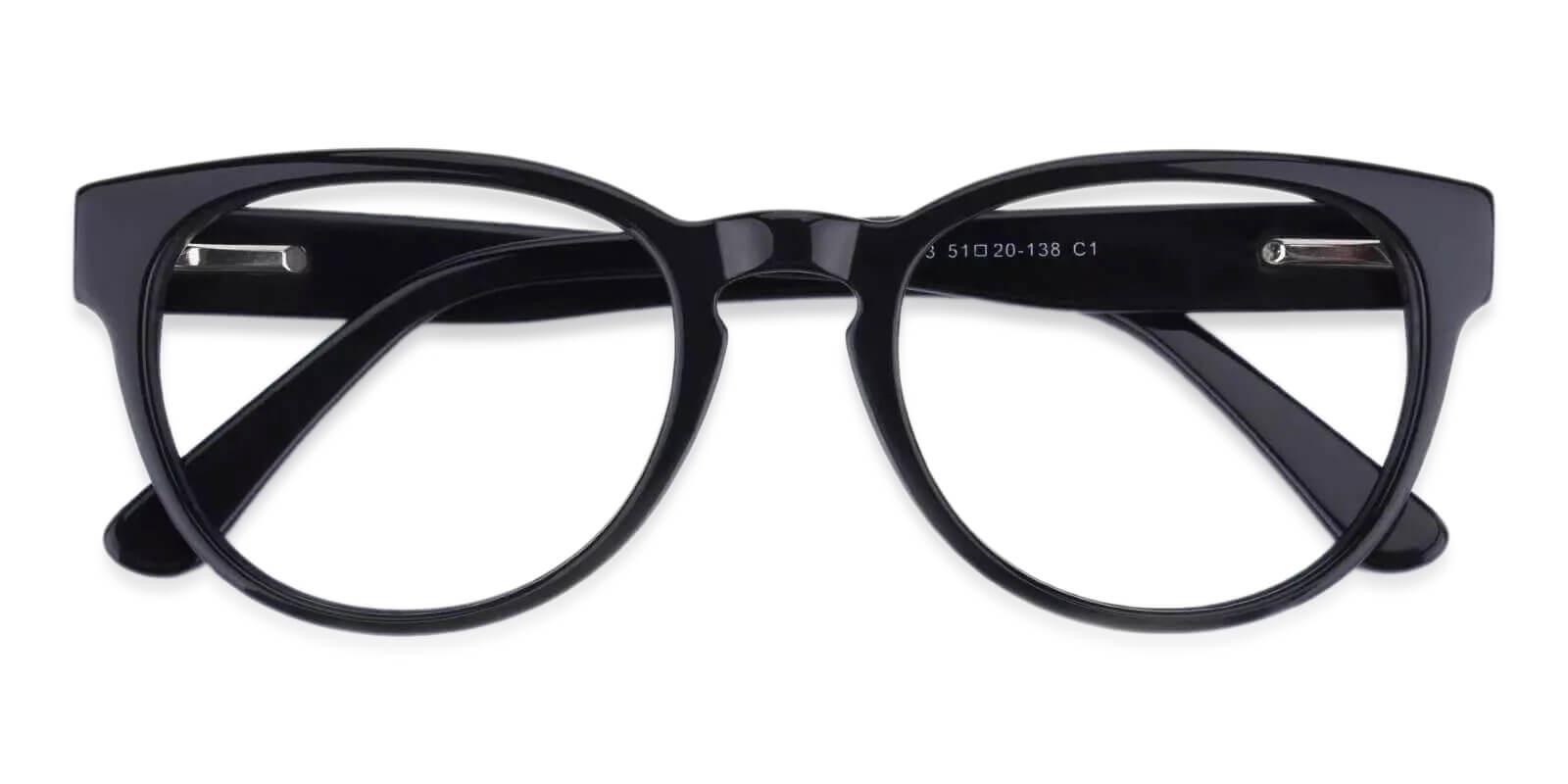 Aurora Black Acetate Eyeglasses , Fashion , SpringHinges , UniversalBridgeFit Frames from ABBE Glasses