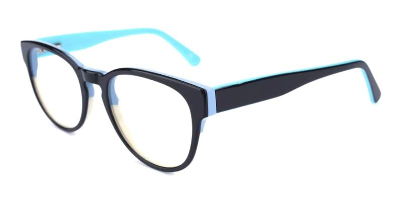 Blue Aurora - Acetate ,Universal Bridge Fit