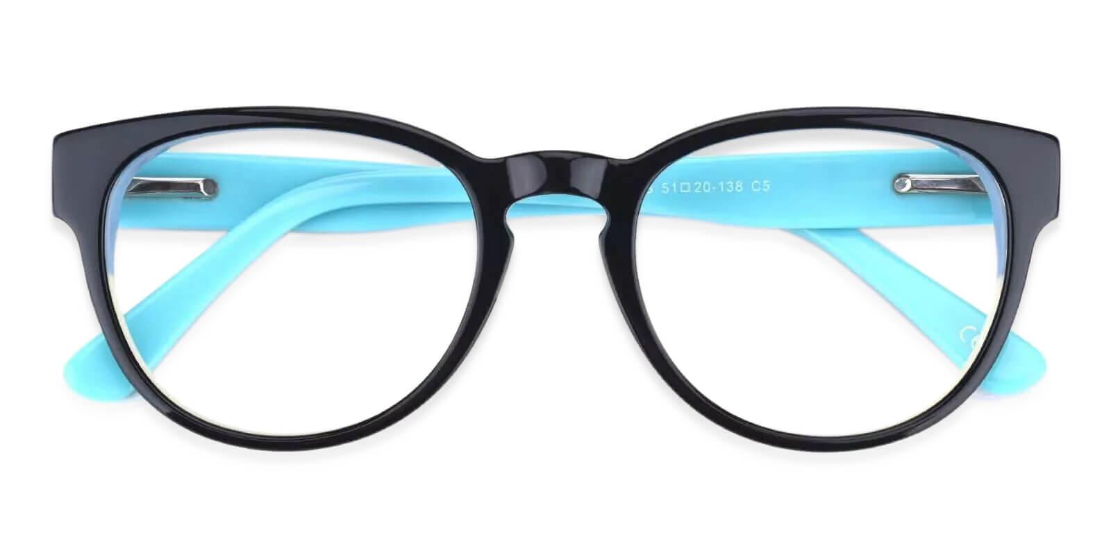 Aurora Blue Acetate Eyeglasses , Fashion , SpringHinges , UniversalBridgeFit Frames from ABBE Glasses