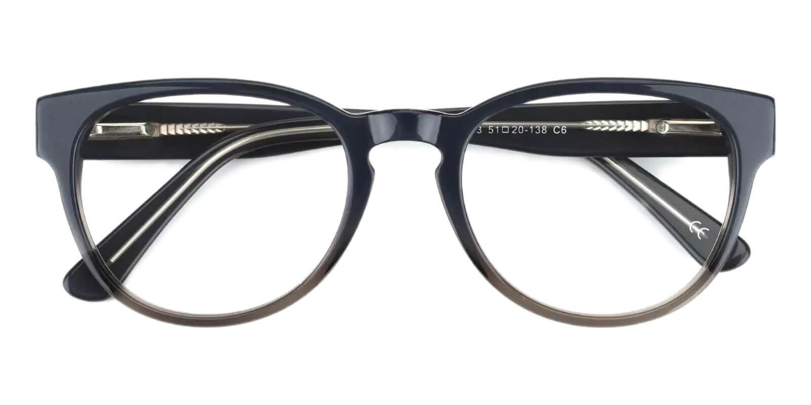 Aurora Gray Acetate SpringHinges , UniversalBridgeFit , Eyeglasses , Fashion Frames from ABBE Glasses