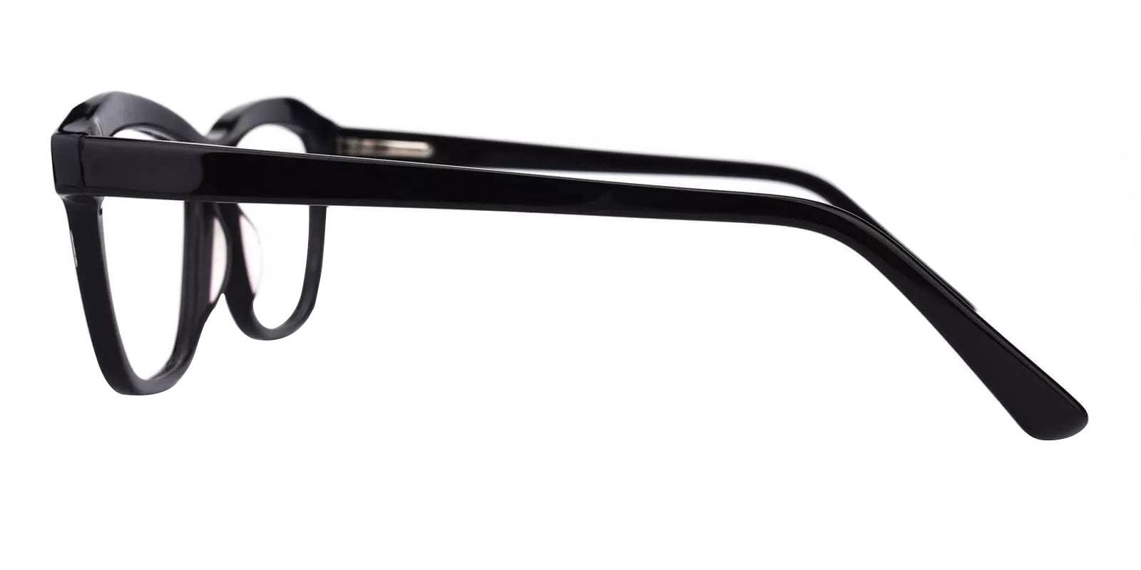 Sonia Black Acetate Eyeglasses , SpringHinges , UniversalBridgeFit Frames from ABBE Glasses