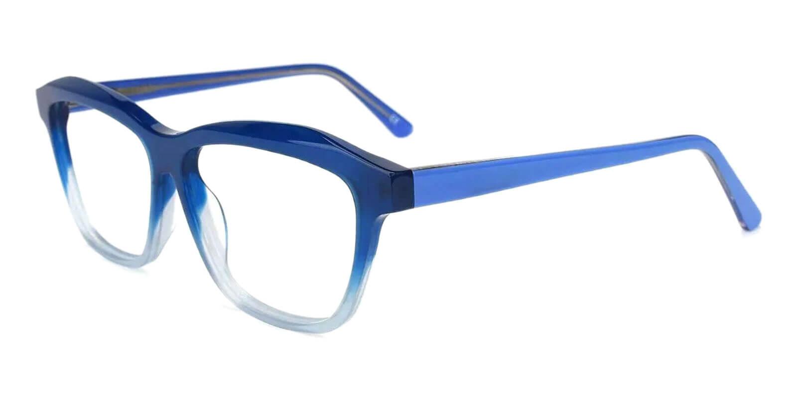 Sonia Blue Acetate SpringHinges , UniversalBridgeFit , Eyeglasses Frames from ABBE Glasses