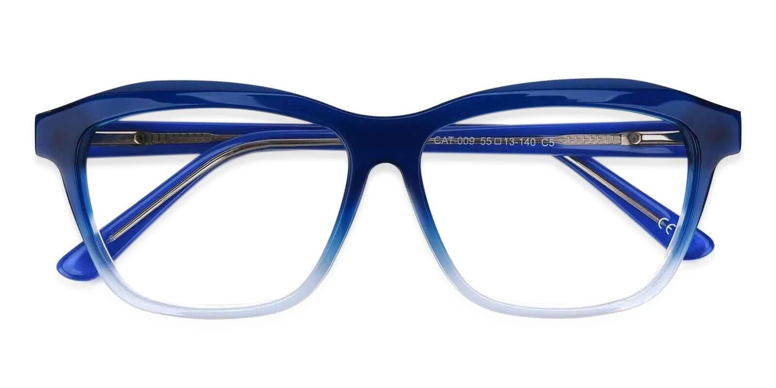 Sonia Blue Acetate SpringHinges , UniversalBridgeFit , Eyeglasses Frames from ABBE Glasses