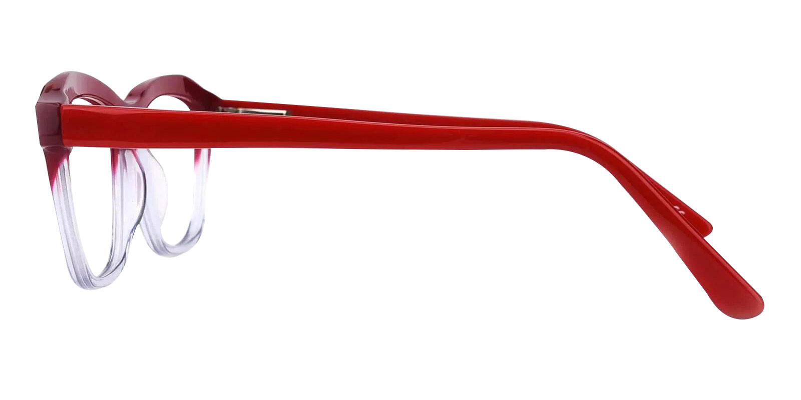 Sonia Red Acetate SpringHinges , UniversalBridgeFit , Eyeglasses Frames from ABBE Glasses