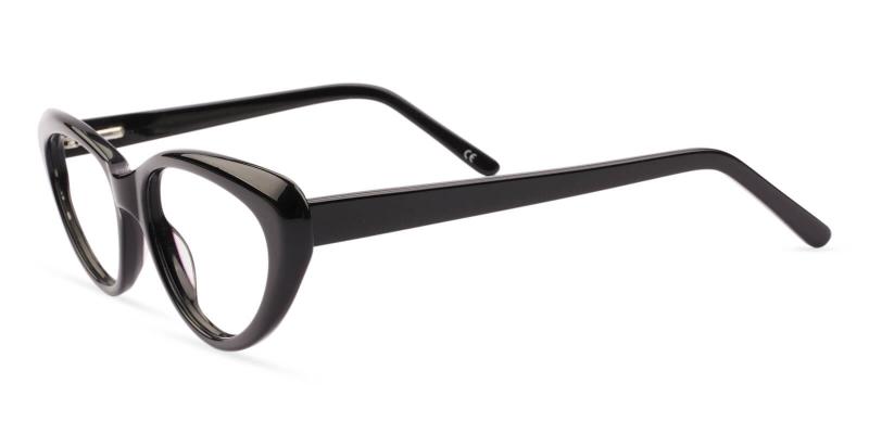 Black Irene - Acetate ,Universal Bridge Fit