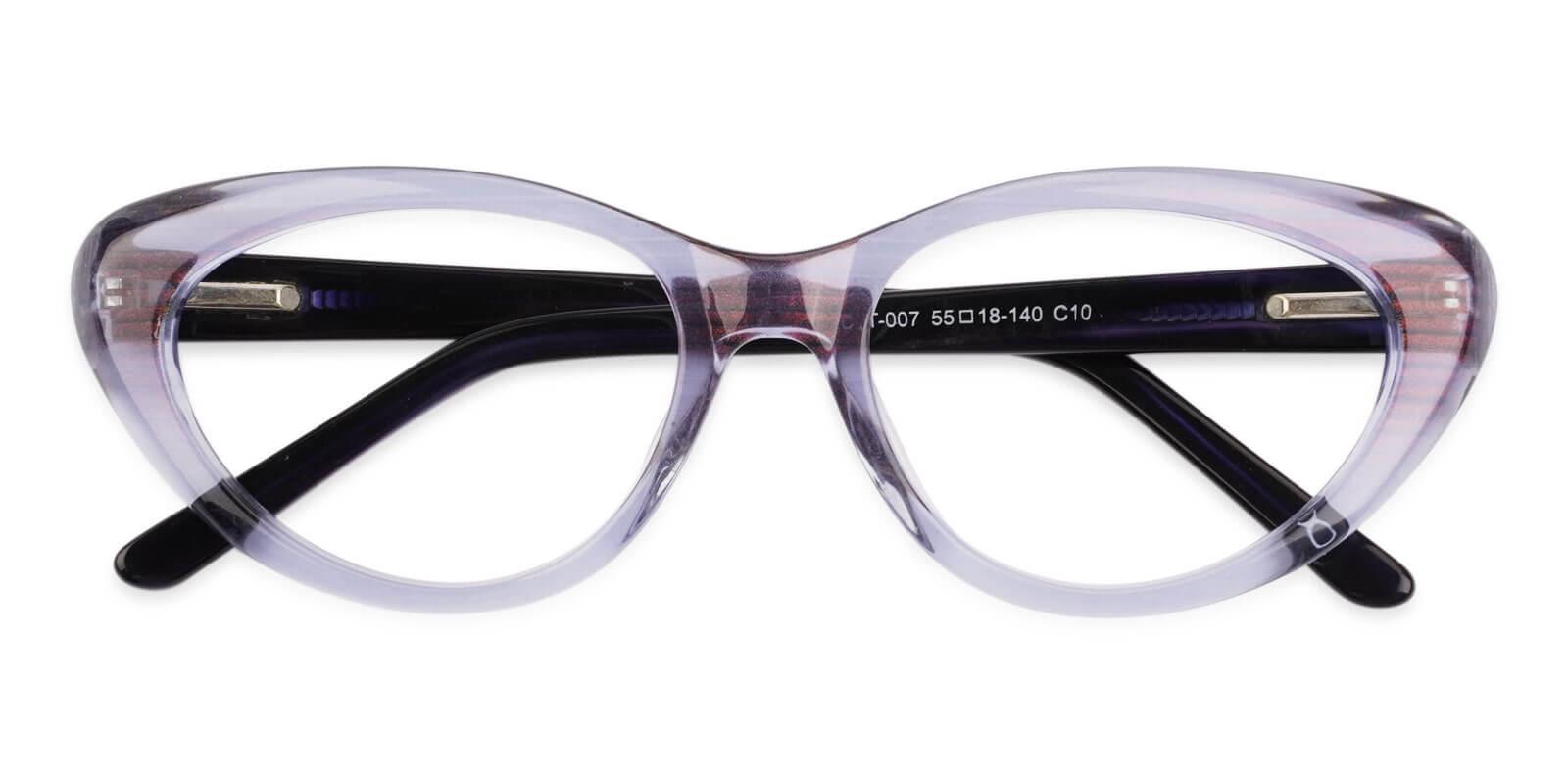 Irene Blue Acetate Eyeglasses , SpringHinges , UniversalBridgeFit Frames from ABBE Glasses