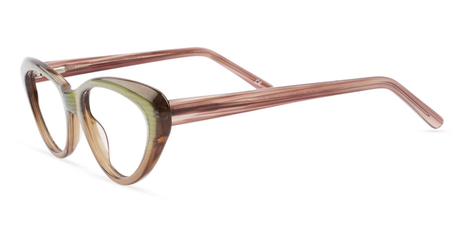 Irene Brown Acetate Eyeglasses , SpringHinges , UniversalBridgeFit Frames from ABBE Glasses