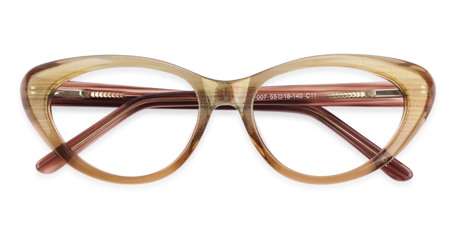 Irene Brown Acetate Eyeglasses , SpringHinges , UniversalBridgeFit Frames from ABBE Glasses