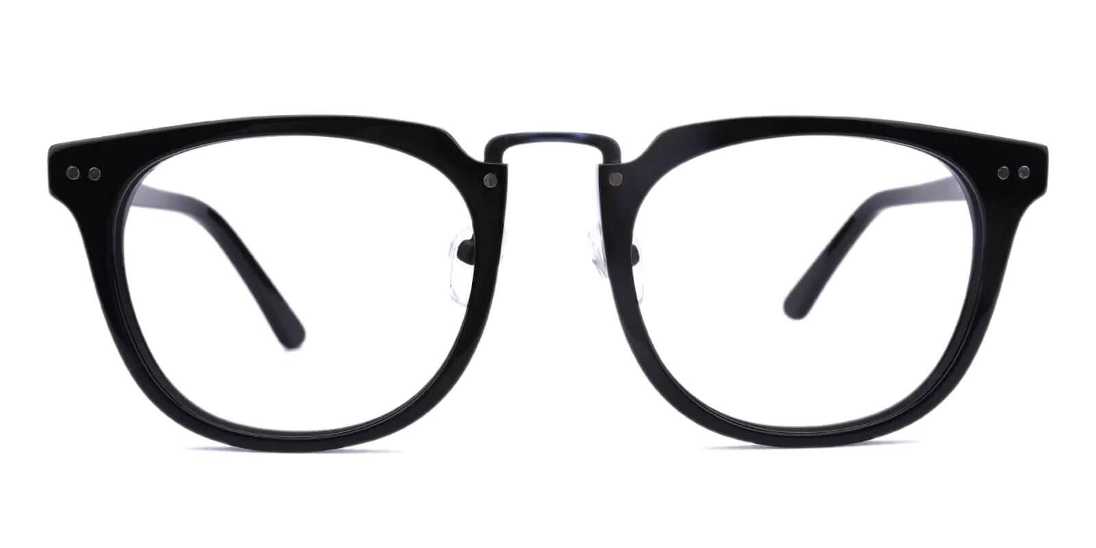 Latrobe Black Acetate Eyeglasses , NosePads Frames from ABBE Glasses