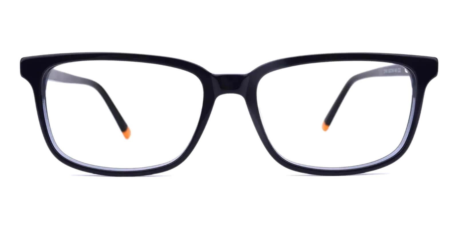 Leupp Corner Blue Acetate Eyeglasses , SpringHinges , UniversalBridgeFit Frames from ABBE Glasses