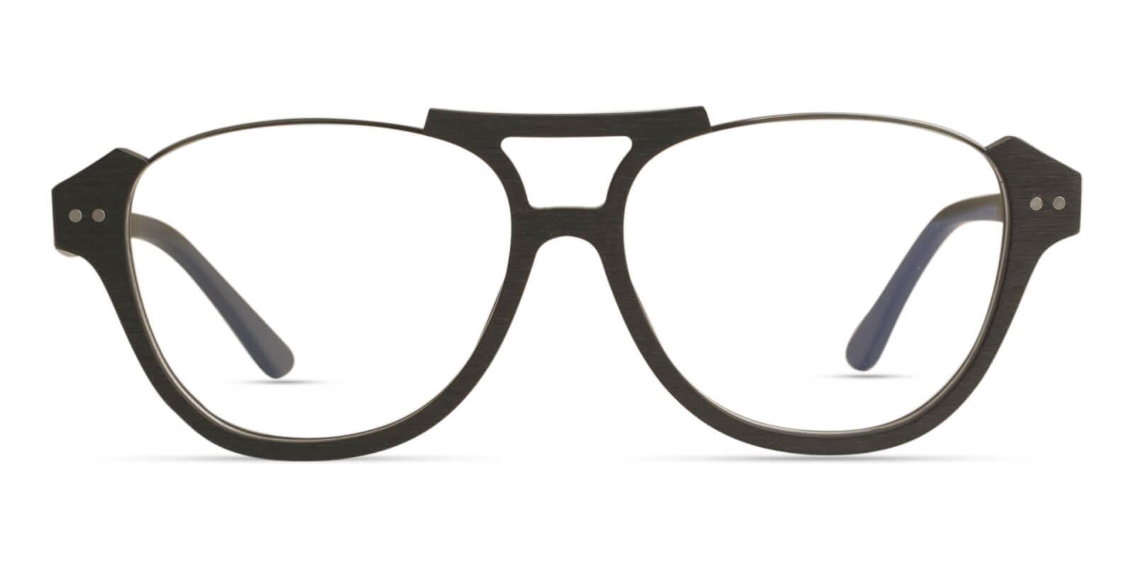 Ocean Gate Black Combination Eyeglasses , UniversalBridgeFit Frames from ABBE Glasses