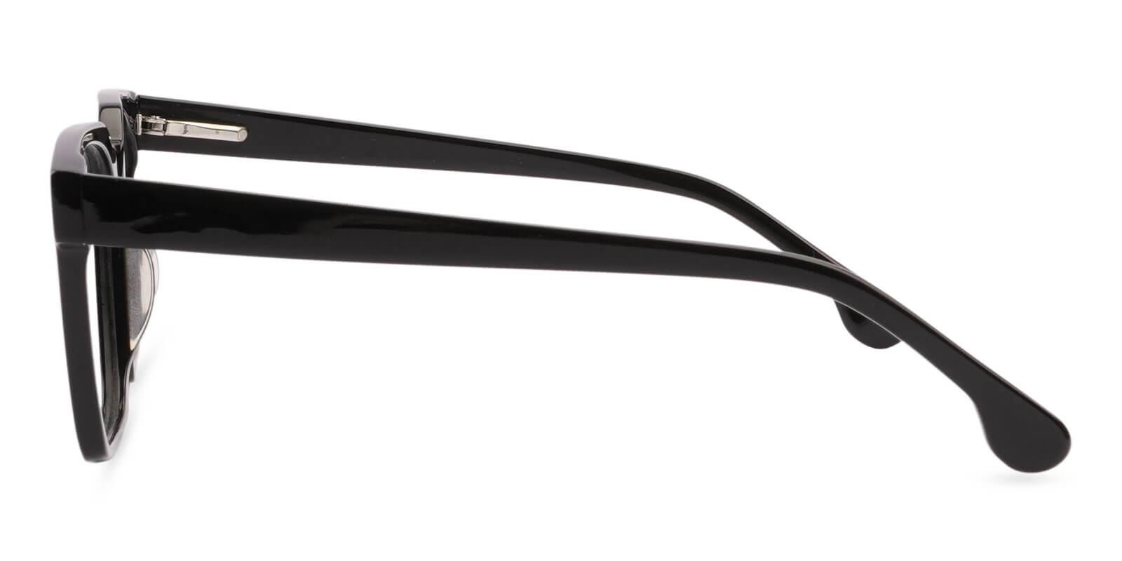 Gilbert Black Acetate Eyeglasses , UniversalBridgeFit Frames from ABBE Glasses