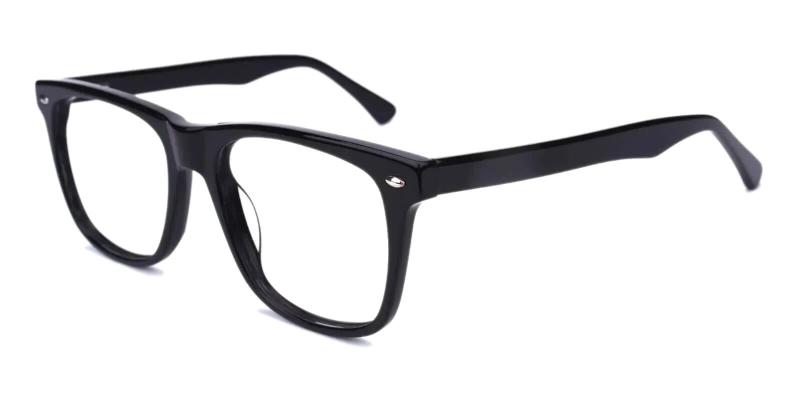 Black Montalvo - Acetate ,Universal Bridge Fit