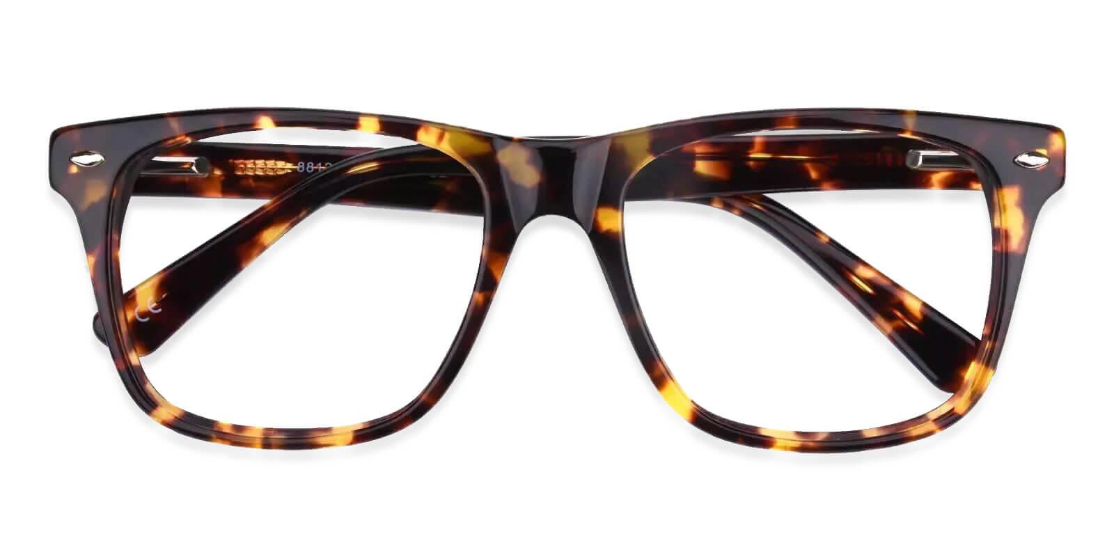 Montalvo Tortoise Acetate Eyeglasses , SpringHinges , UniversalBridgeFit Frames from ABBE Glasses