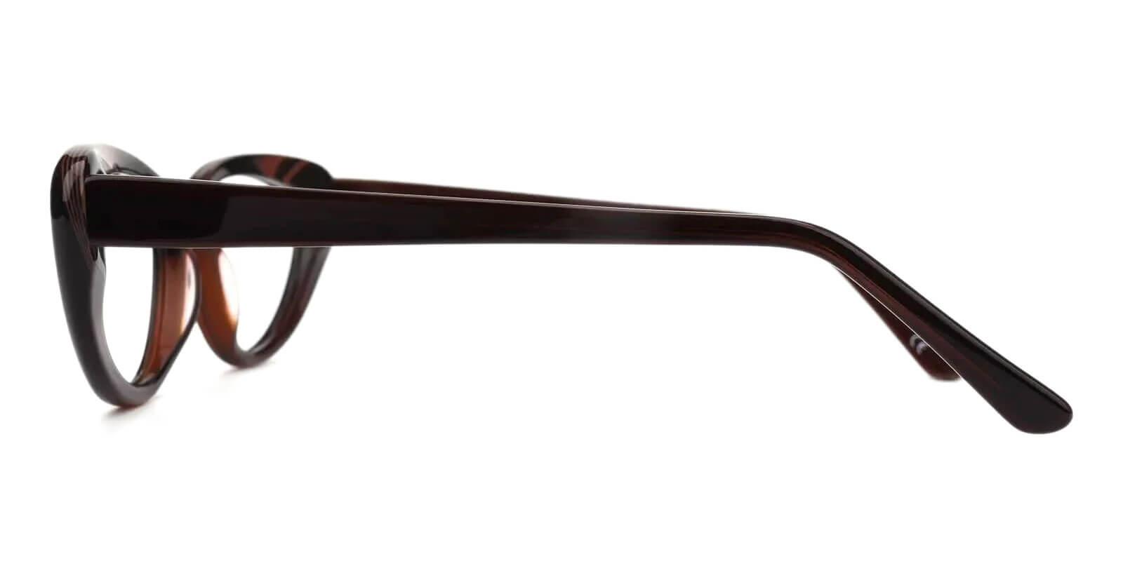 Stella Brown Acetate Eyeglasses , SpringHinges , UniversalBridgeFit Frames from ABBE Glasses