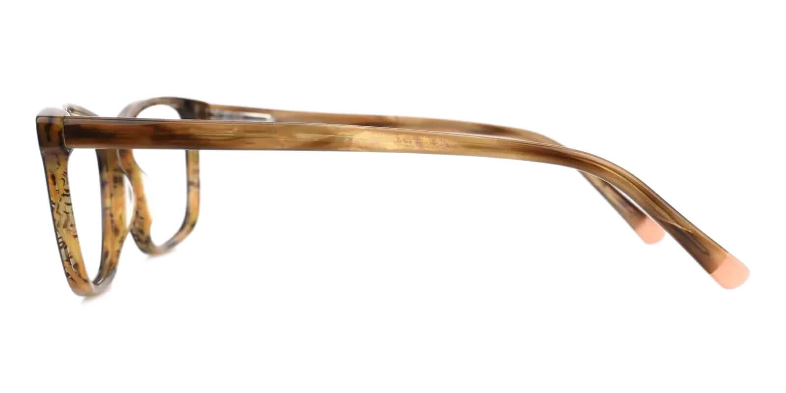 Gilcres Striped Acetate Eyeglasses , SpringHinges , UniversalBridgeFit Frames from ABBE Glasses