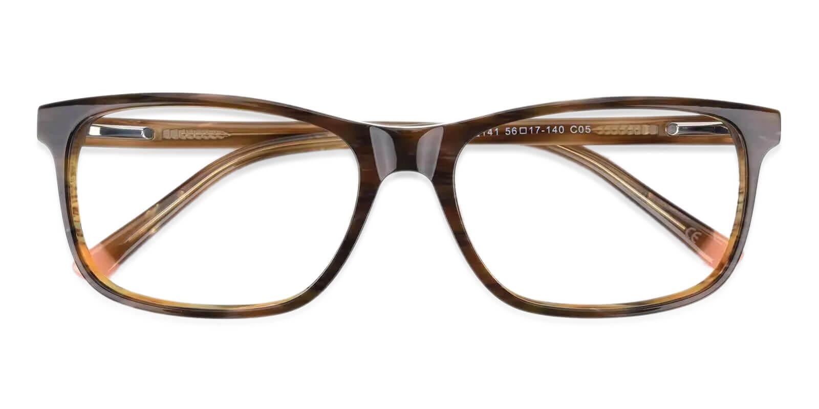 Gilcres Striped Acetate Eyeglasses , SpringHinges , UniversalBridgeFit Frames from ABBE Glasses