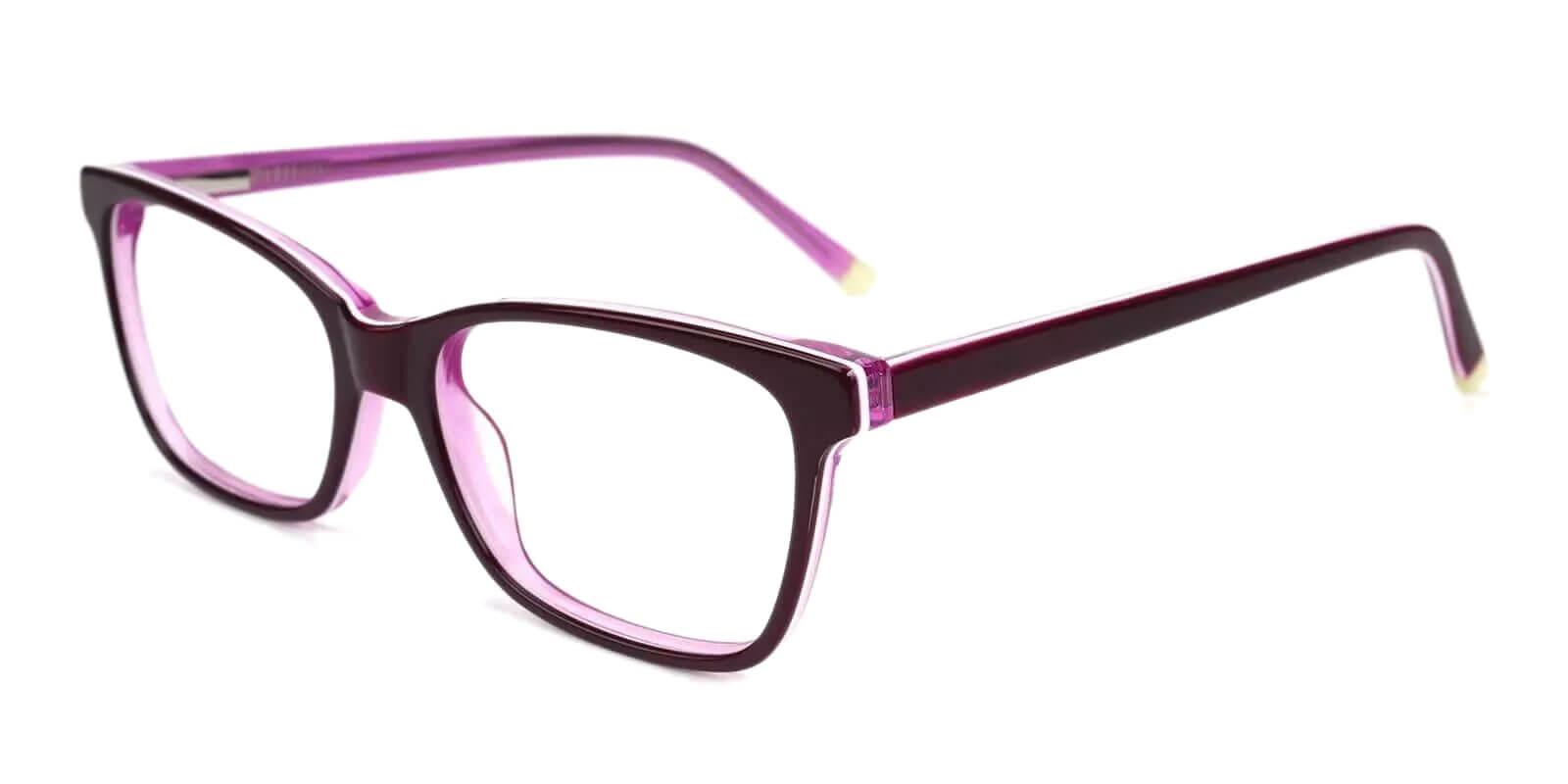 RingGold Purple Acetate SpringHinges , UniversalBridgeFit , Eyeglasses Frames from ABBE Glasses