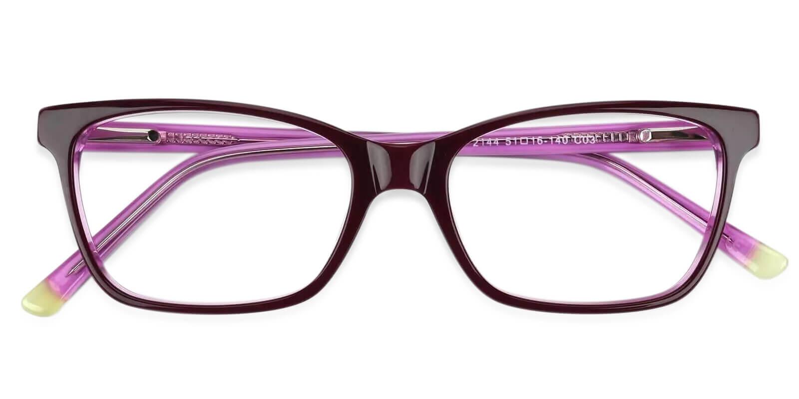 RingGold Purple Acetate SpringHinges , UniversalBridgeFit , Eyeglasses Frames from ABBE Glasses