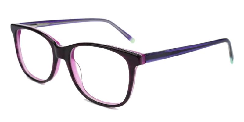 Purple Hibbard - Acetate ,Universal Bridge Fit