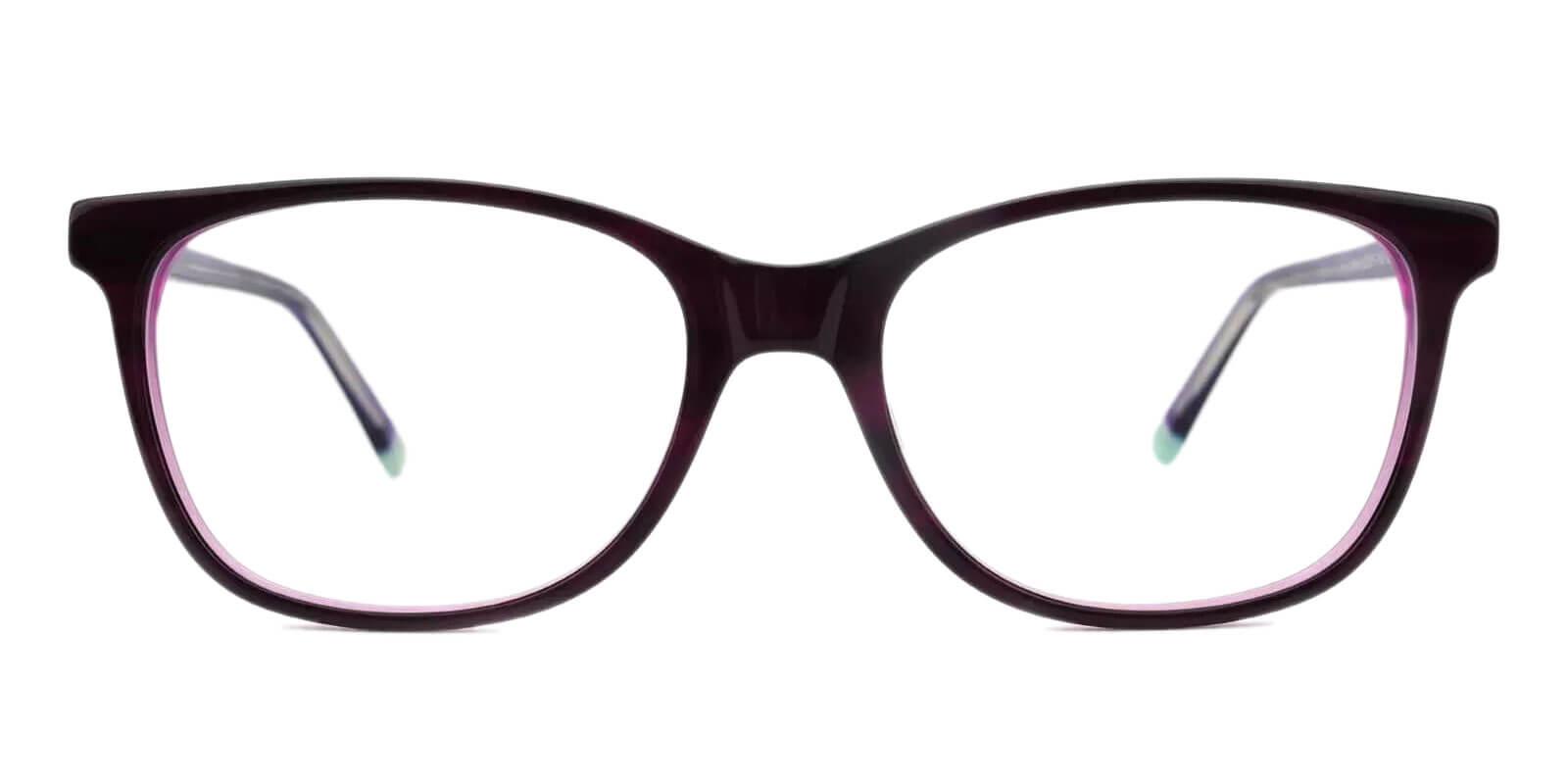 Hibbard Purple Acetate Eyeglasses , SpringHinges , UniversalBridgeFit Frames from ABBE Glasses