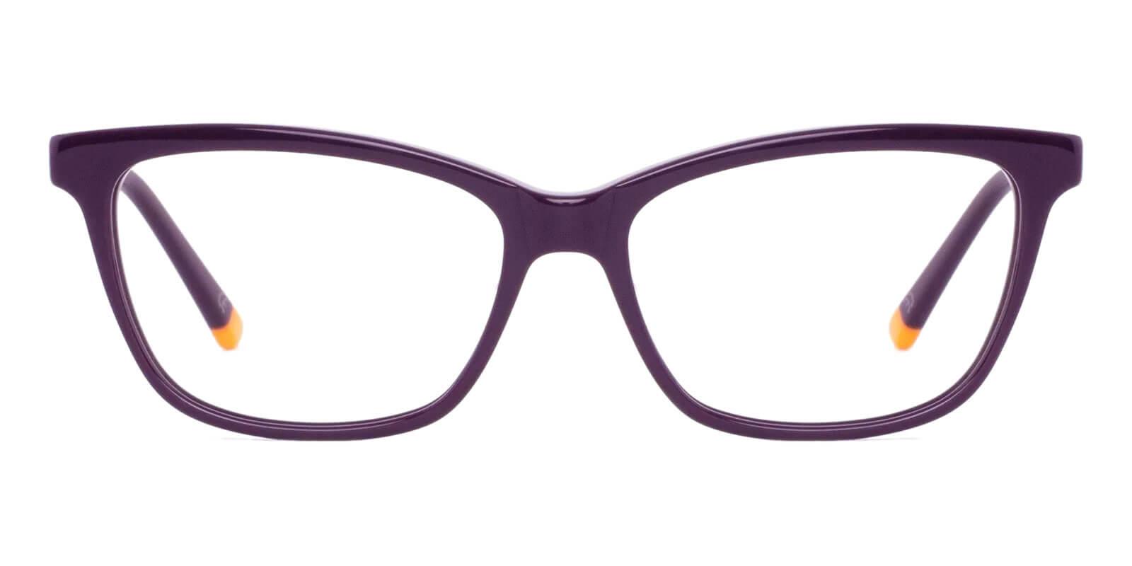 Zion Purple Acetate Eyeglasses , SpringHinges , UniversalBridgeFit Frames from ABBE Glasses