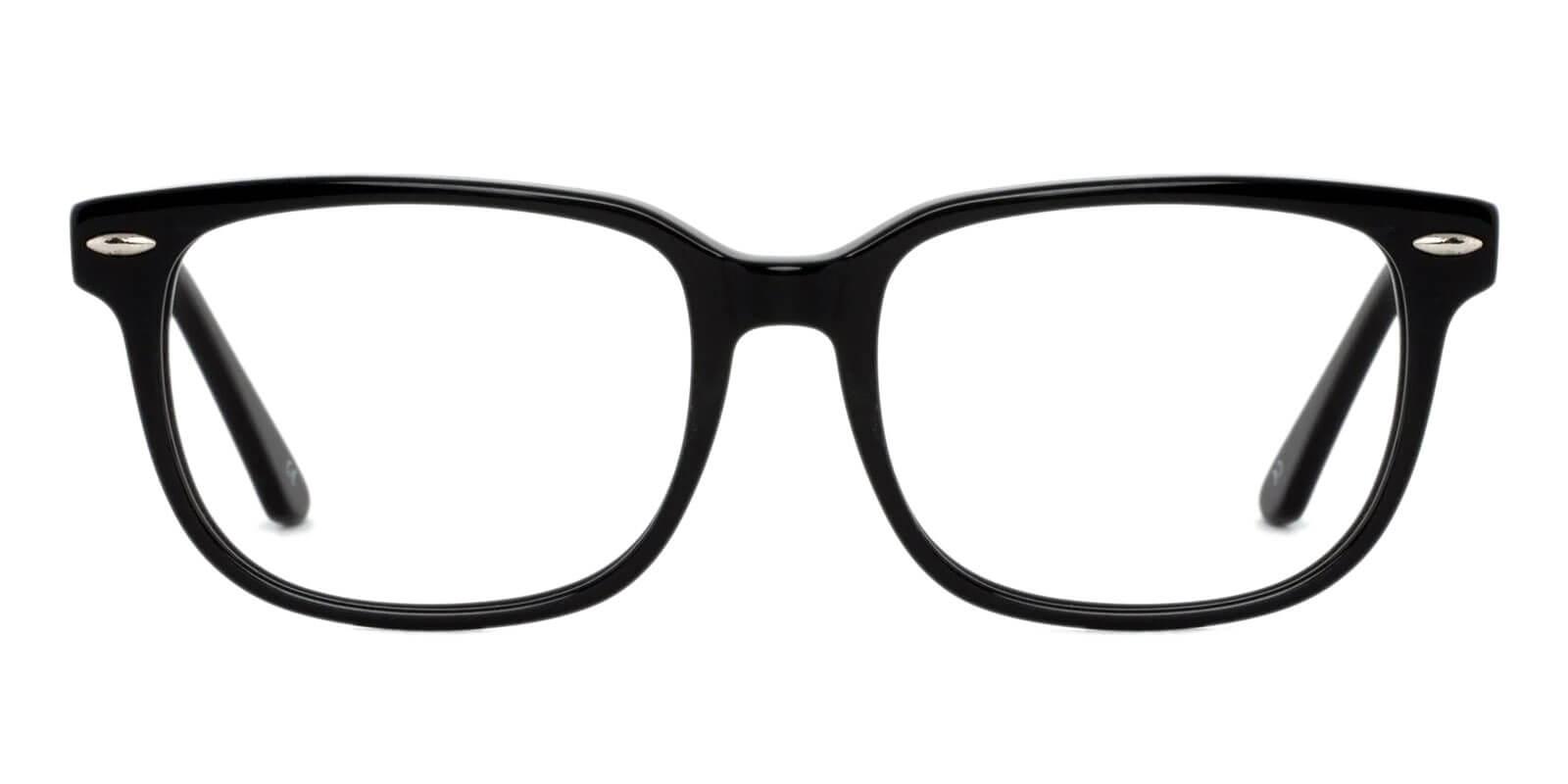 Christy Black Acetate Eyeglasses , SpringHinges , UniversalBridgeFit Frames from ABBE Glasses