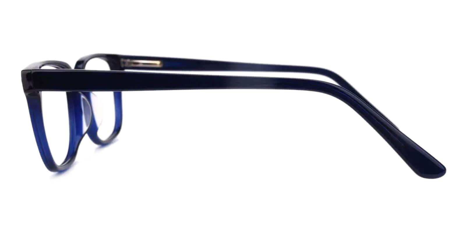 Christy Blue Acetate Eyeglasses , SpringHinges , UniversalBridgeFit Frames from ABBE Glasses