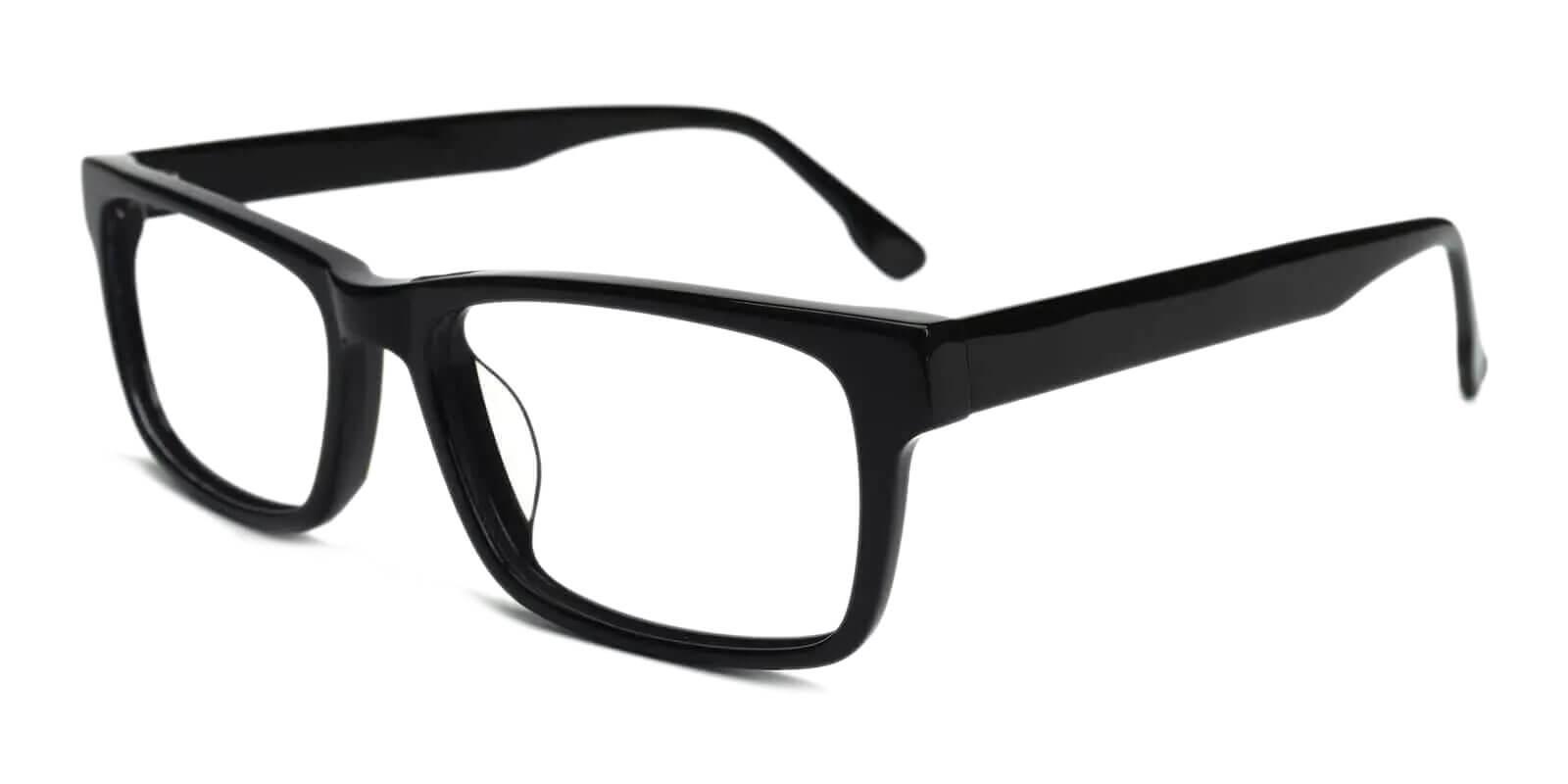 Mineral Wells Black Acetate Eyeglasses , UniversalBridgeFit Frames from ABBE Glasses