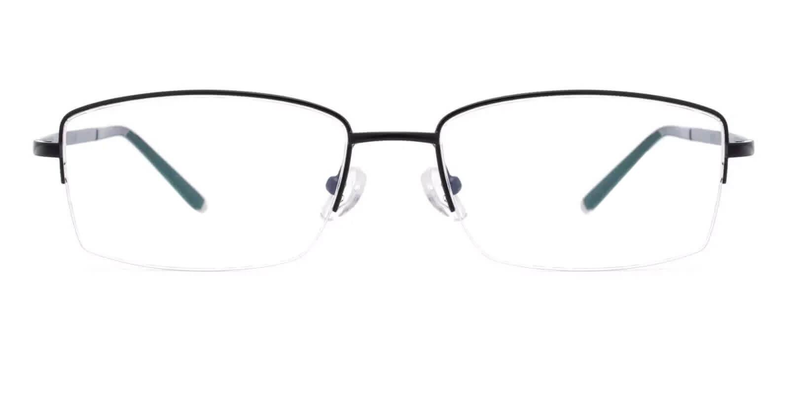 Noah Black Titanium Eyeglasses , NosePads Frames from ABBE Glasses