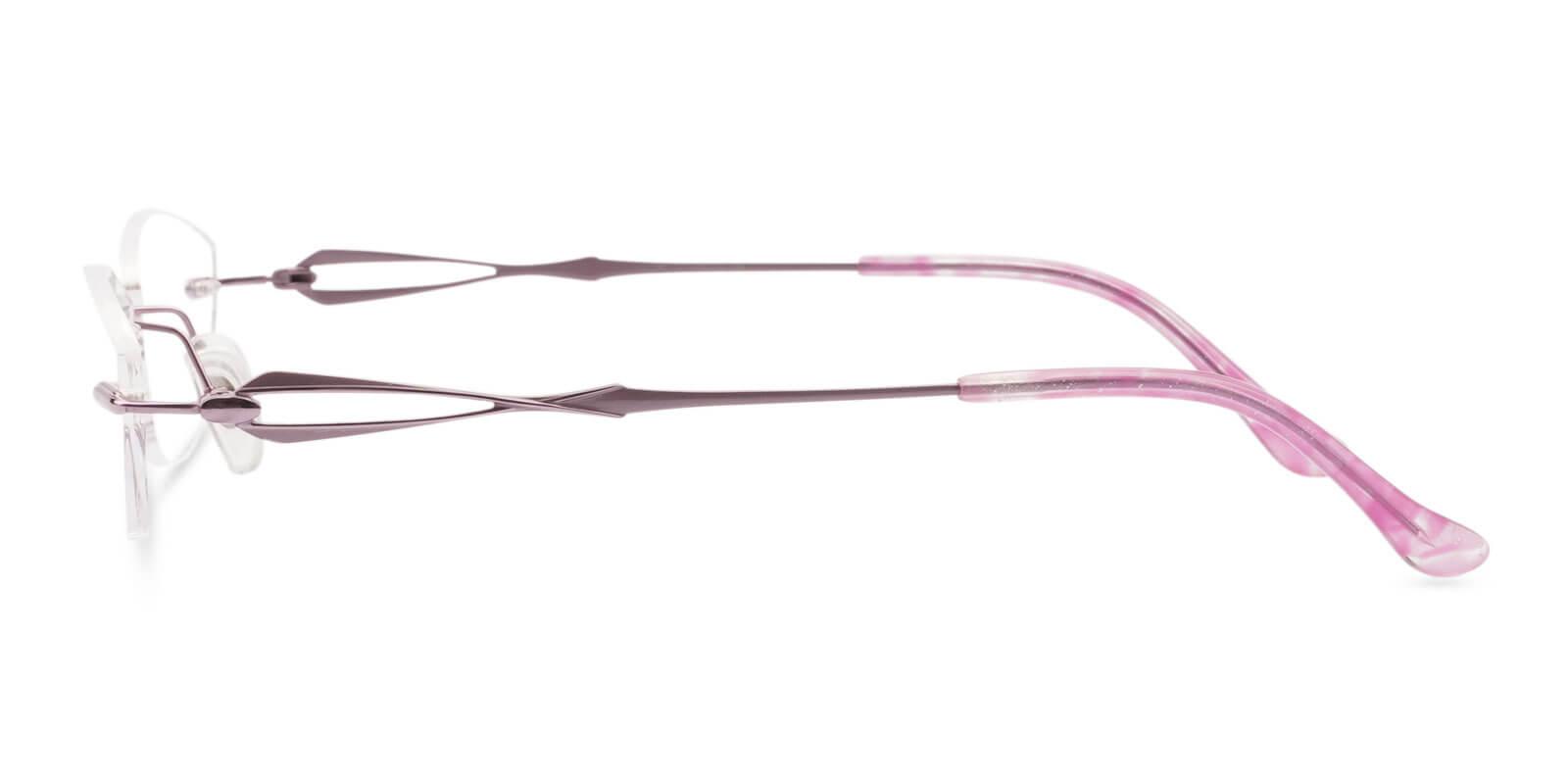 Emma Pink Titanium Eyeglasses , NosePads Frames from ABBE Glasses