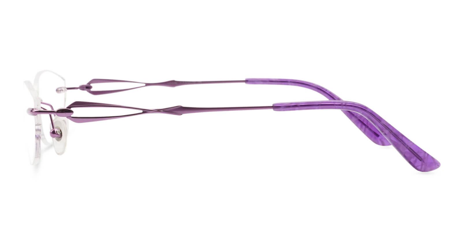 Emma Purple Titanium Eyeglasses , NosePads Frames from ABBE Glasses