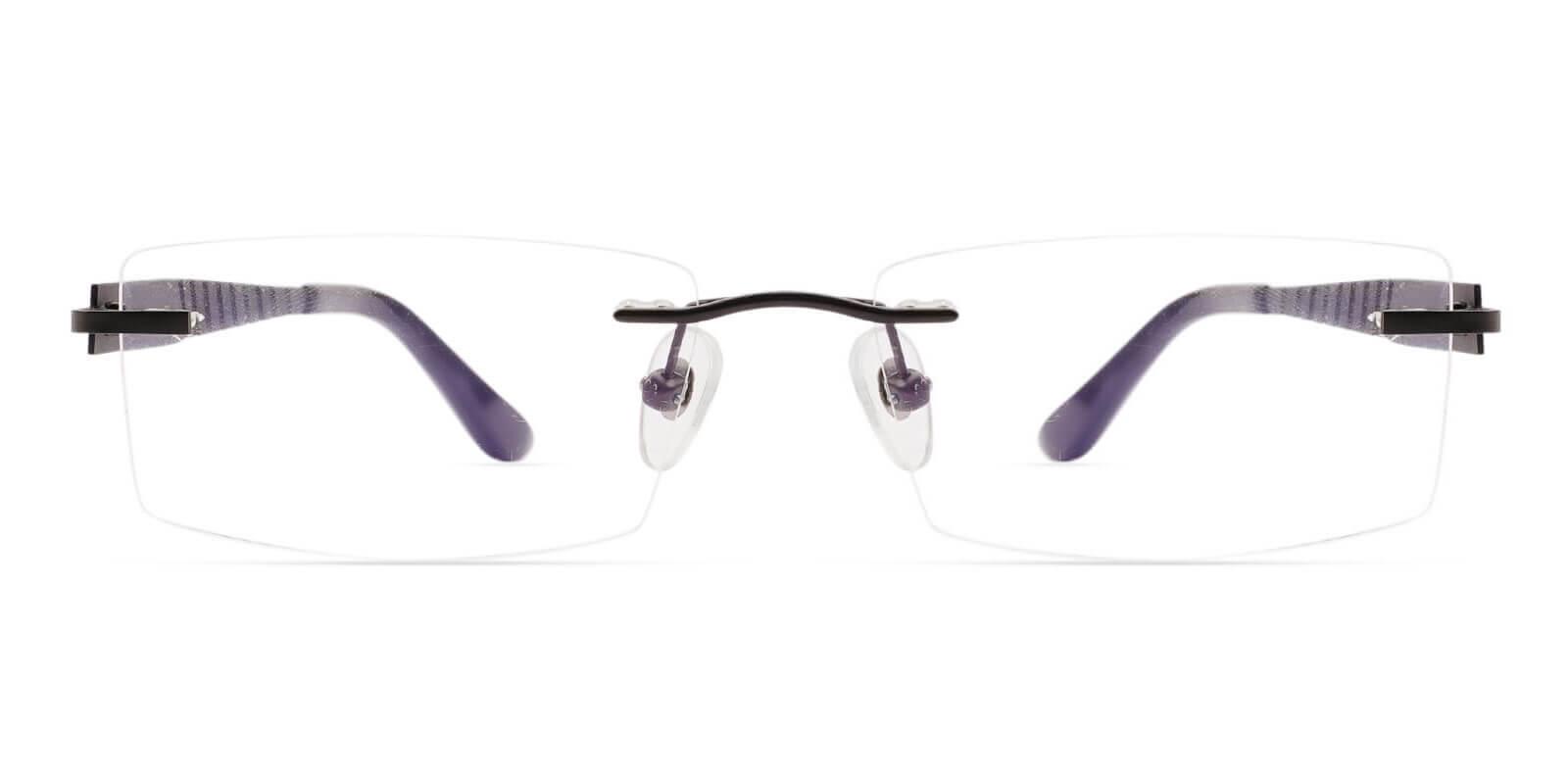 Bentonite Gun Titanium Eyeglasses , NosePads Frames from ABBE Glasses