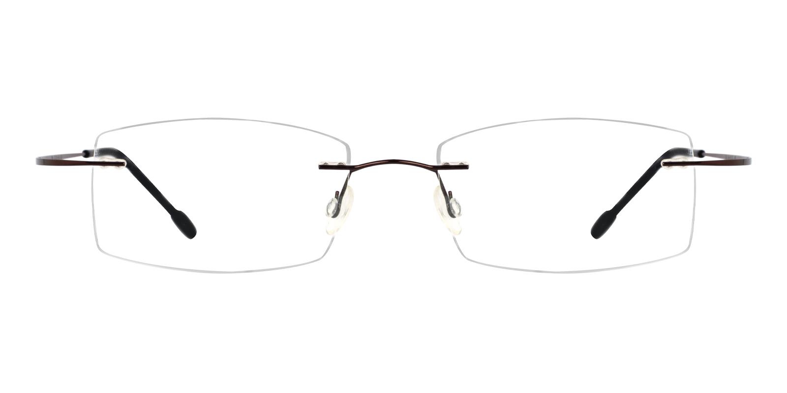 Pluto Brown Metal , Memory Eyeglasses , NosePads Frames from ABBE Glasses