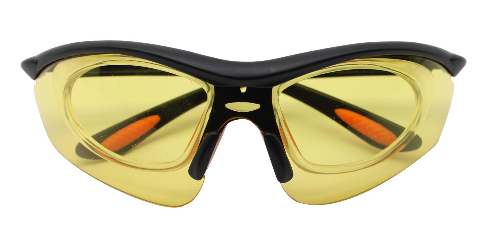 Gustavus Yellow Plastic SportsGlasses Frames from ABBE Glasses