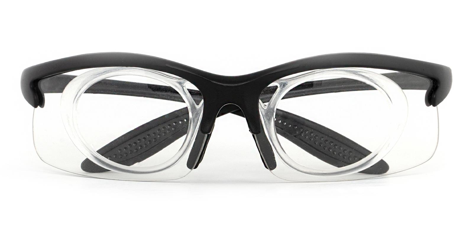 Guthrie Center Black Plastic SportsGlasses Frames from ABBE Glasses