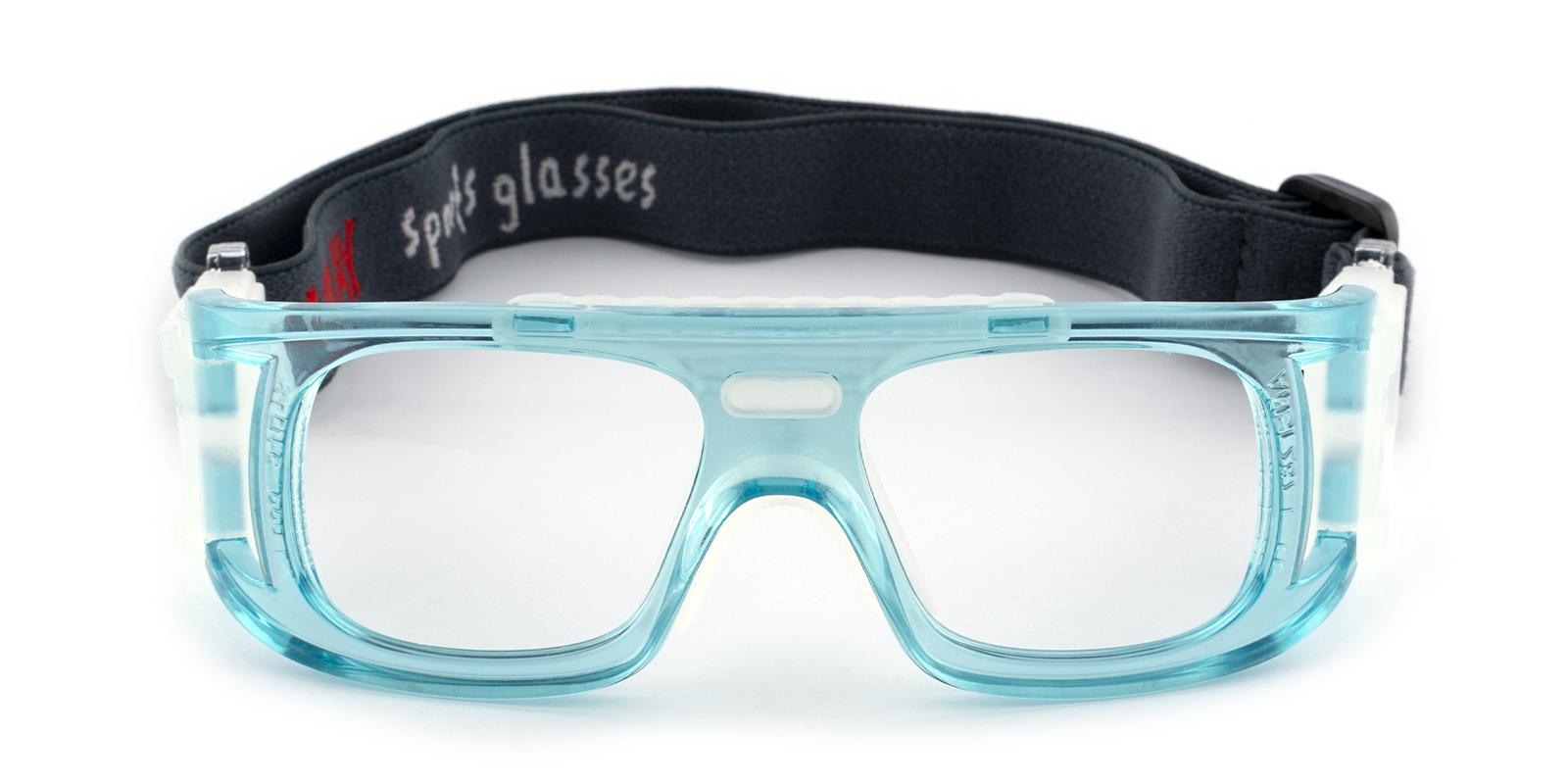 Lock Springs Blue Plastic SportsGlasses Frames from ABBE Glasses