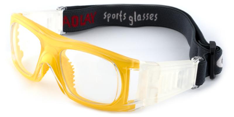 Yellow Christopher - Plastic ,Sports Glasses