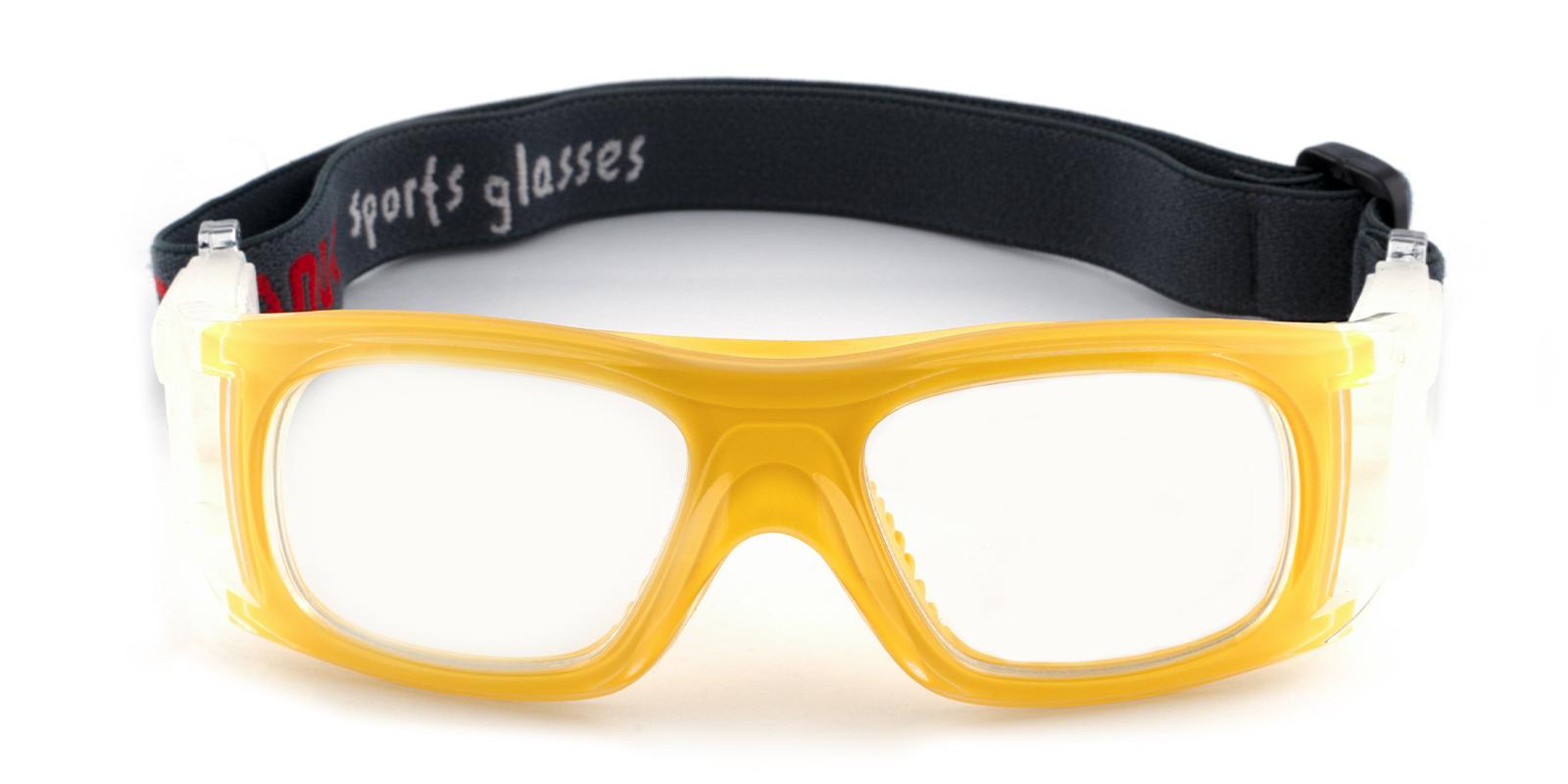 Christopher Yellow Plastic Eyeglasses , SportsGlasses Frames from ABBE Glasses