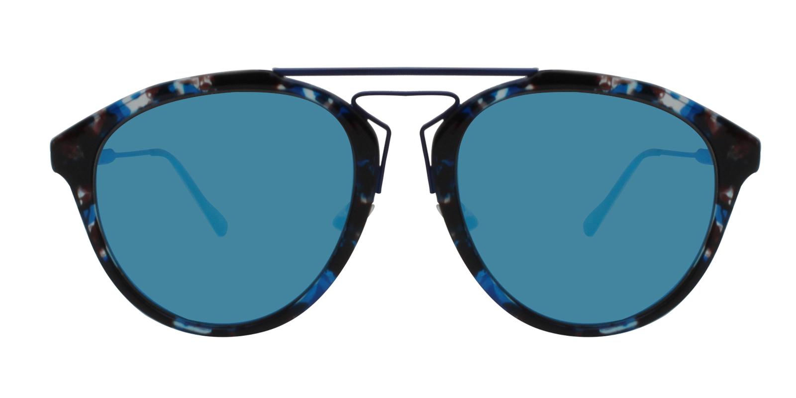 Ava Blue Metal , Combination , TR Sunglasses , NosePads Frames from ABBE Glasses