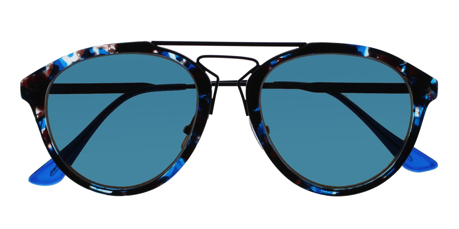 Ava Blue Metal , Combination , TR Sunglasses , NosePads Frames from ABBE Glasses