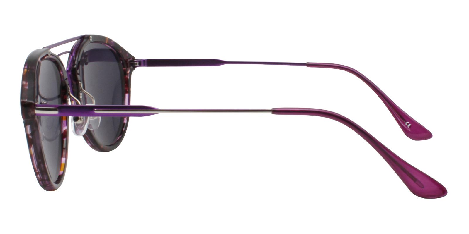 Ava Purple Metal , Combination , TR Sunglasses , NosePads Frames from ABBE Glasses