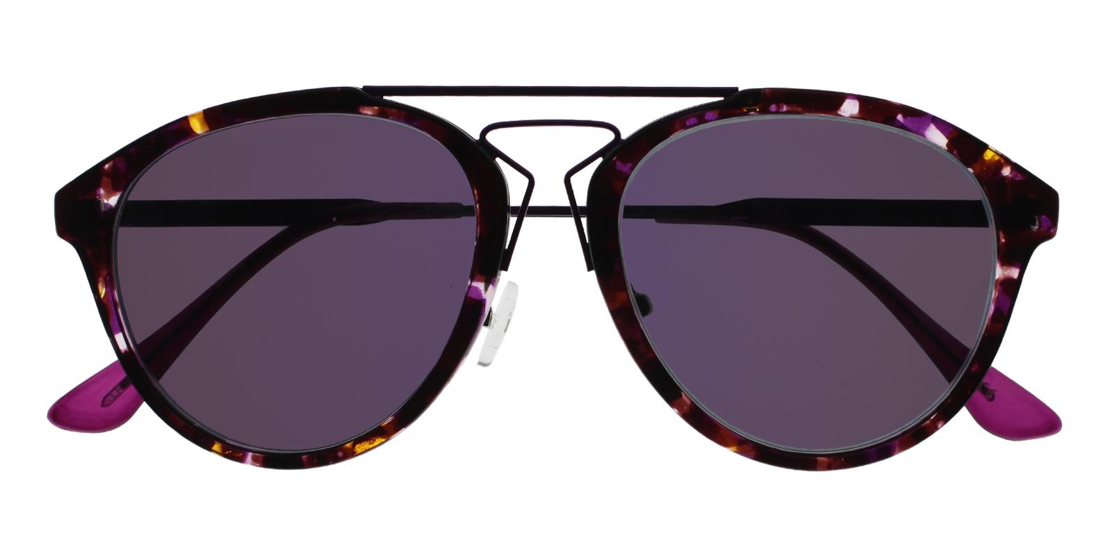 Ava Purple Metal , Combination , TR Sunglasses , NosePads Frames from ABBE Glasses