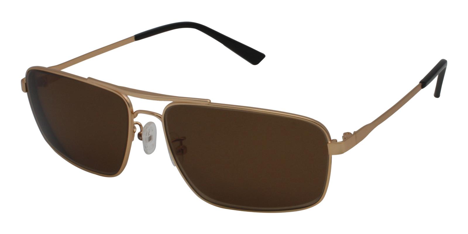 Ethan Gold Metal Sunglasses , NosePads Frames from ABBE Glasses